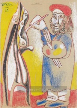 picasso Tableau Peinture - Le peintre 1970 Pablo Picasso